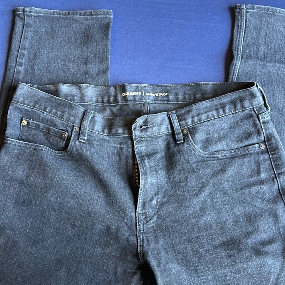 Old Navy slim 36 x 30 black jeans